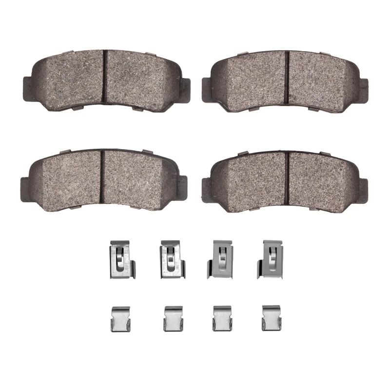 DFC 76-80 Plymouth Arrow Rear 3000 Semi-Metallic Brake Pads and Hardware Kit