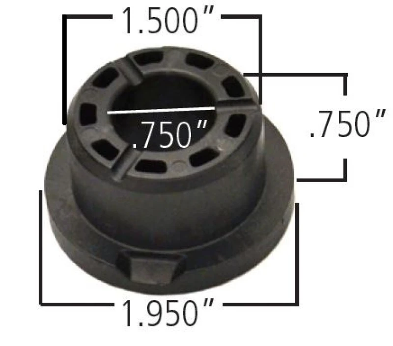 Ridetech Delrin Control Arm Single Bushing (2in Large OD / 1.5in Small OD / .750in ID / 1.00 OAL)