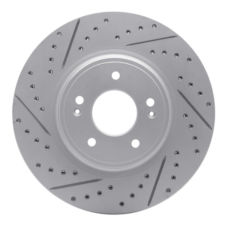 DFC 18-23 Genesis G70 Front Left Drilled & Slotted Geoperformance Rotor