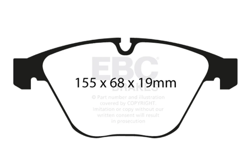EBC Racing 08-10 BMW M3 4.0L (E90) RP-X Front Brake Pads