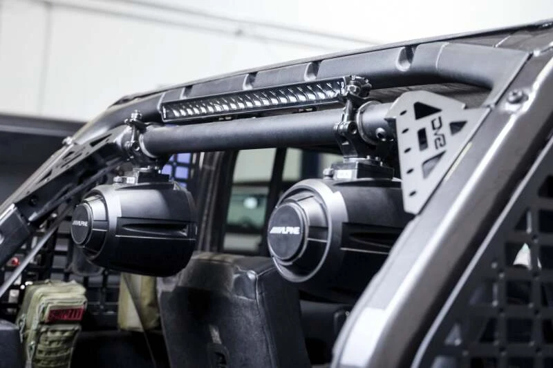 DV8 Offroad Rear Speaker & Light Bar Mount für 18-23 Jeep Wrangler JL 4-Türer
