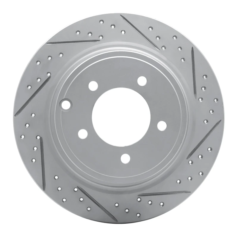 DFC 07-17 Chrysler Sebring Rear Right Drilled & Slotted Geoperformance Rotor