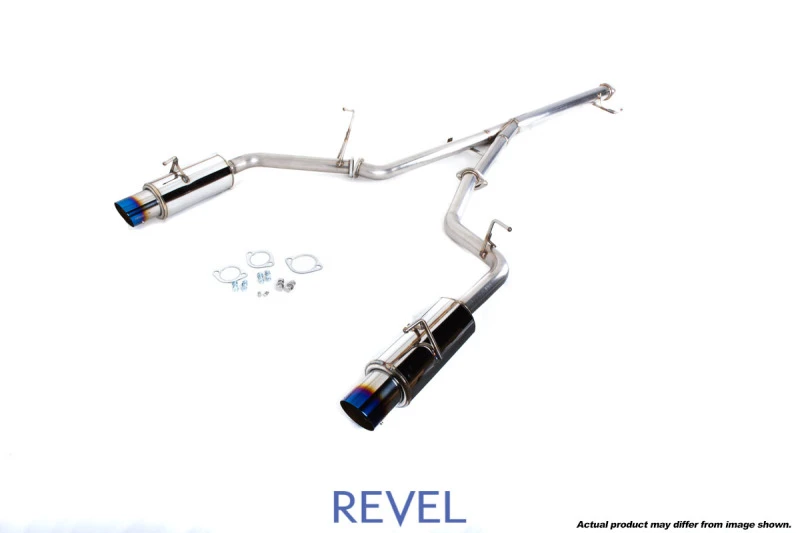 Revel Medallion Touring-S Catback Exhaust - Dual Muffler / Blue Tip for 90-99 Mitsubishi 3000GT VR4