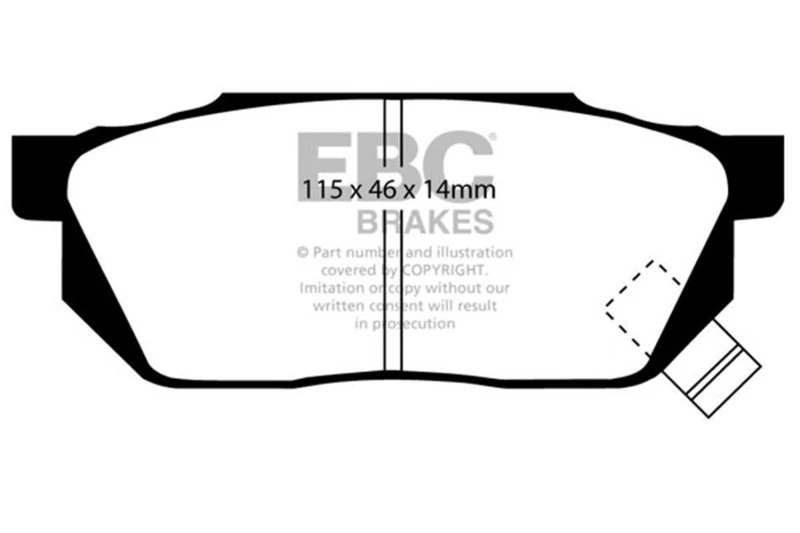 EBC 84-87 Honda Civic CRX 1.5 DX Ultimax2 Front Brake Pads