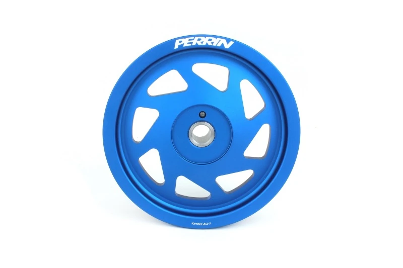 Perrin Lightweight Crank Pulley for 2022 BRZ/86 / 19-22 Subaru WRX (FA/FB Eng w/Small Hub) - Blue