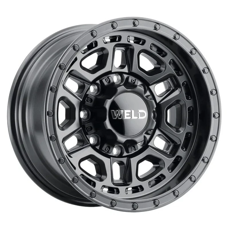 Weld Off-Road Crux 17x9 Zoll / 6x135 BP / ET -12 / 106,1mm Bohrung - Satin Schwarz Felge