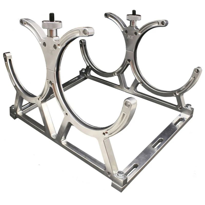 Nitrous Express Billet-Halter für zwei 10 oder 15lb N2O-Flaschen inkl. Bodenhalterungen
