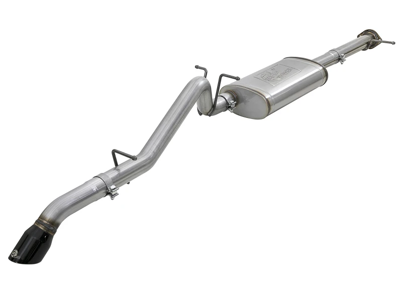 aFe MACH Force-Xp Hi-Tuck 3 Zoll 409 SS C/B Auspuff 15-18 GM Colorado/Canyon L4-2,5L/V6-3,6L - Schwarze Spitze