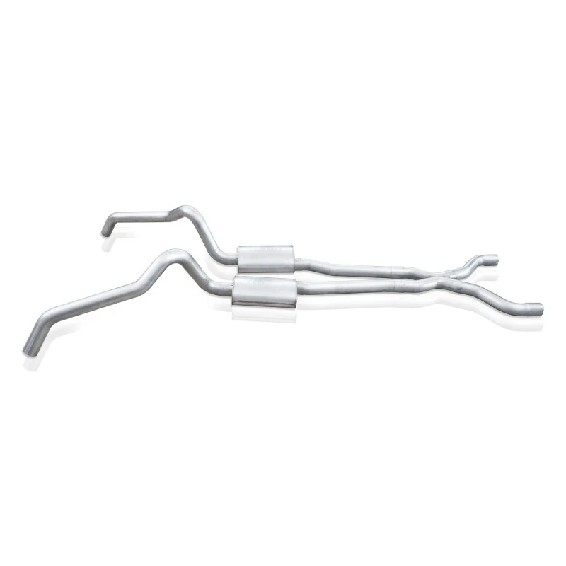 Stainless Works 62-67 Chevy Nova 3 Zoll Catback mit X-Pipe Turbo-Kammer-Schalldämpfern 3 Zoll Kerne