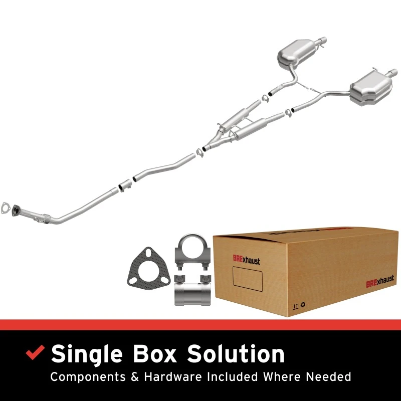 BRExhaust Auspuffanlage ab Kat für 04-05 Audi A4 Quattro 1.8L