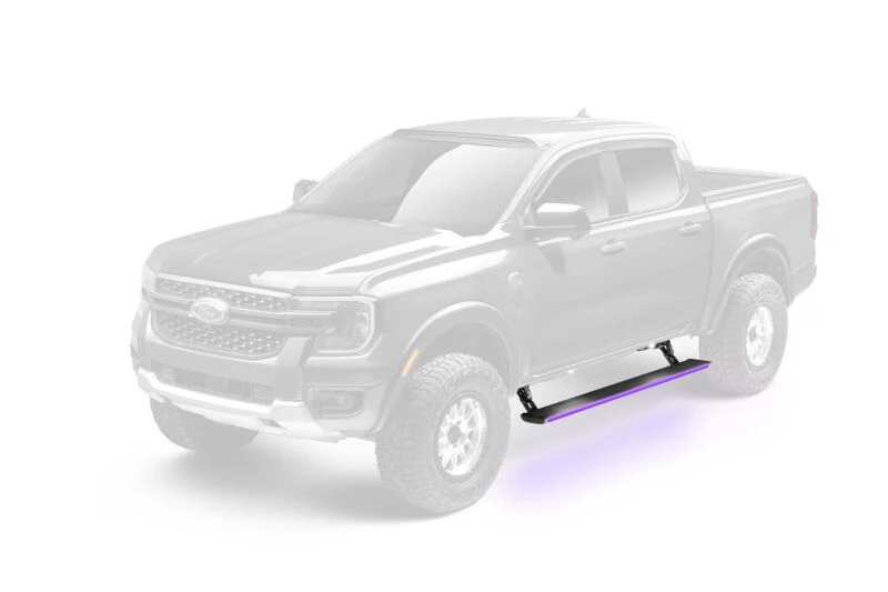 AMP Research 24-25 Ford Ranger SuperCrew PowerStep Vision - Black