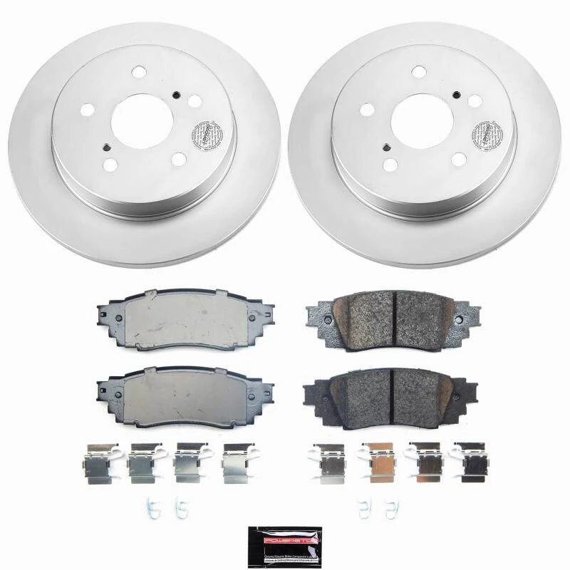 Power Stop 24-26 Toyota Corolla Cross Rear Z17 Coated Brake Kit