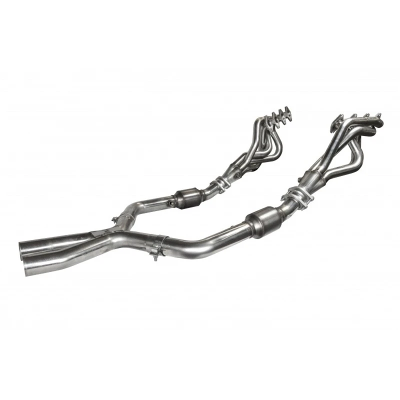 Kooks 05-10 Ford Mustang GT Manuelles 1 5/8in x 2 1/2in SS Long Tube Headers und OEM Catted SS X Pipe