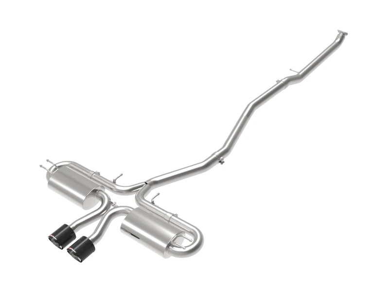 aFe POWER Takeda 3 Zoll 304 SS Kat-Back Auspuff mit mittleren Carbon Fiber Tips 17-19 Honda Civic Si L4-1,5L (t)