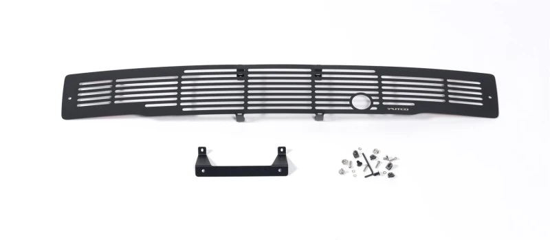Putco 15-17 Ford F-150 - Edelstahl-Schwarz-Bar-Design mit Heizstecker-Kühlergrill-Einsätzen