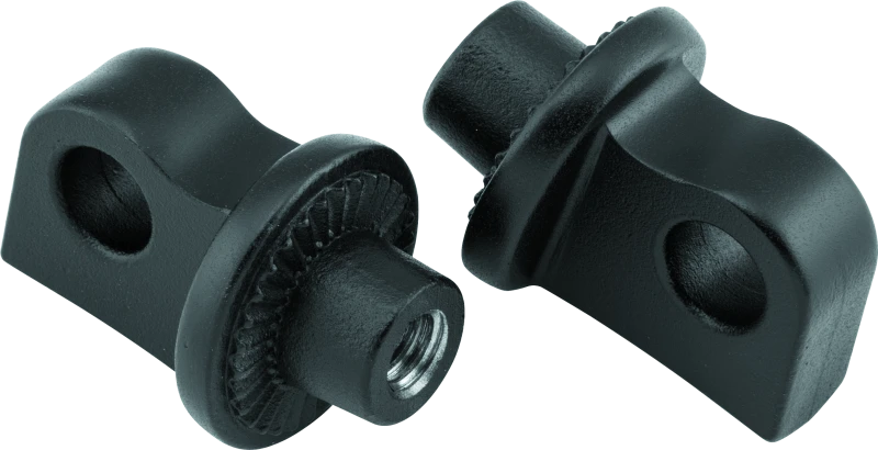 Kuryakyn Splined Peg Adaptors Satin Black