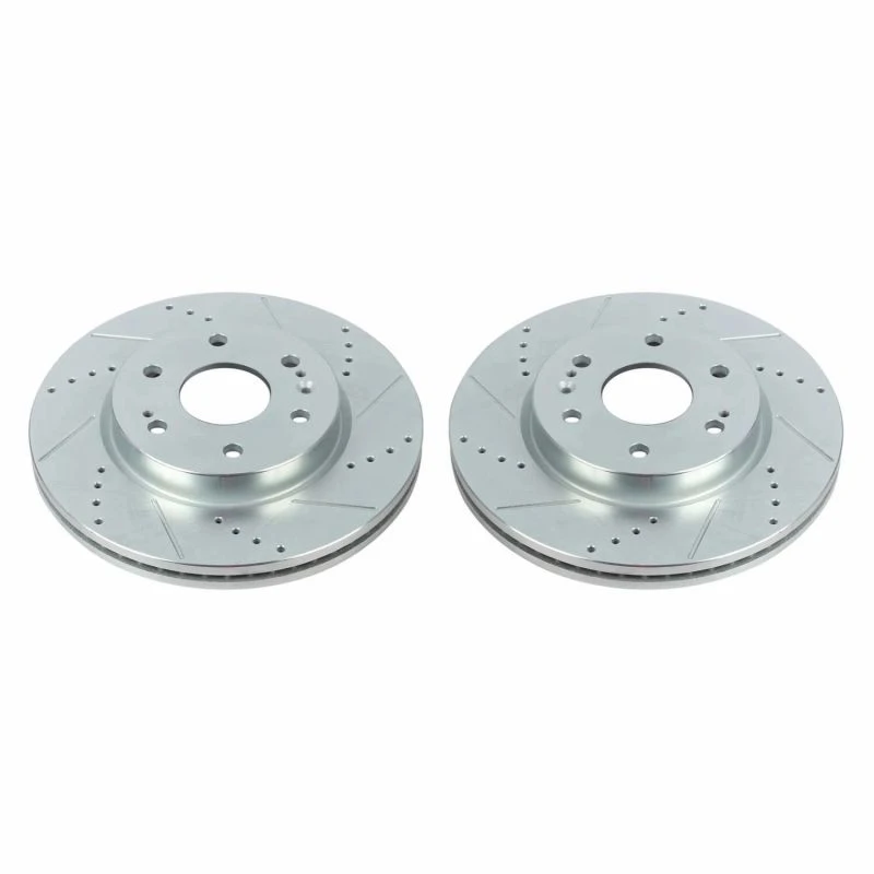 Power Stop 19-20 Chevrolet Silverado 1500 Front Evolution Drilled & Slotted Rotors - Pair