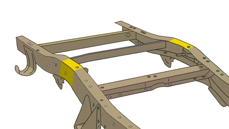 Rustbuster Over Axle Frame Section