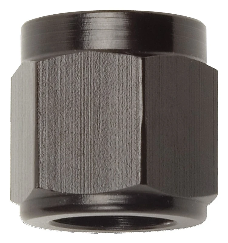 Russell Performance -10 AN Rohrmuttern 5/8 Zoll Durchmesser (Schwarz) (1 Stück)