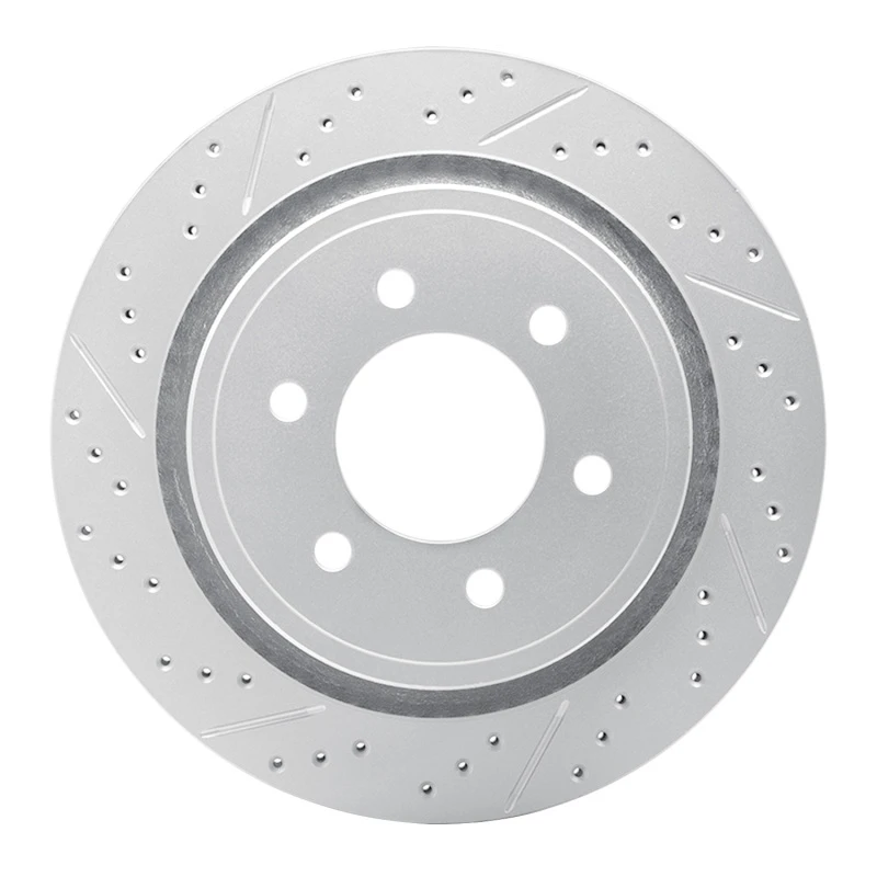 DFC 12-20 Ford F-150 4WD Rear Left Drilled & Slotted Geoperformance Rotor