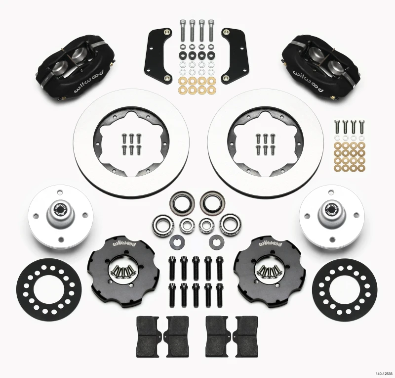 Wilwood Forged Dynalite Vorderrad-Kit 10,75 Zoll 64-65 Mustang 6 Zylinder 4-Loch