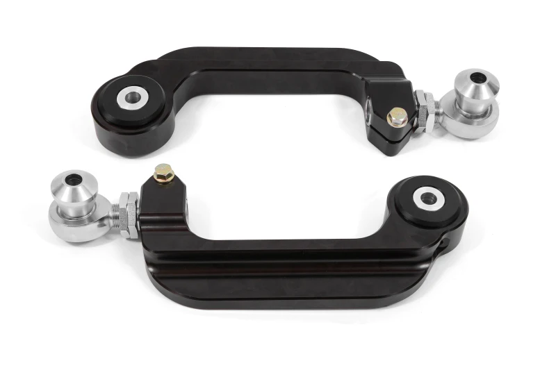 BMR 15-21 S550 Mustang Billet-Aluminium-Camber-Links einstellbar (Delrin/Stangenenden) - Schwarz eloxiert