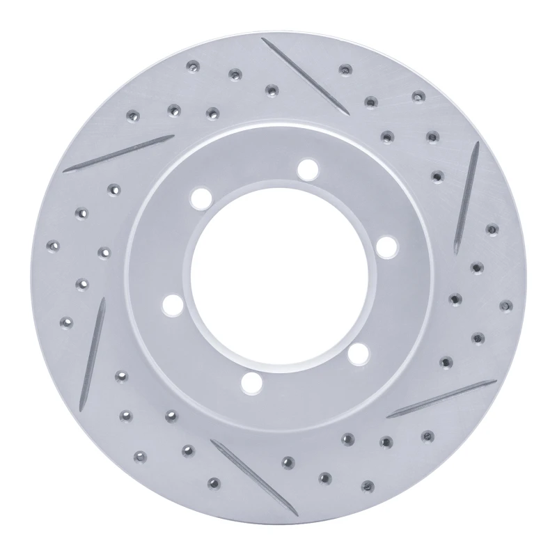 DFC 98-15 Nissan Frontier Front Right Drilled & Slotted Geoperformance Rotor