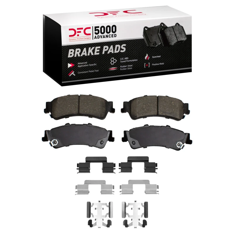 DFC 03-07 Chevrolet Silverado 1500 Classic Rear 5000 Advanced Ceramic Brake Pads and Hardware Kit