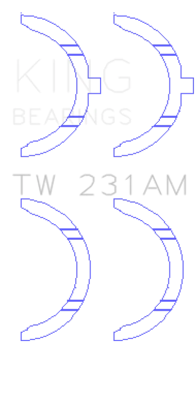 King Engine Bearings Toyota 1A/2A/3A/4A Thrust Washer Set