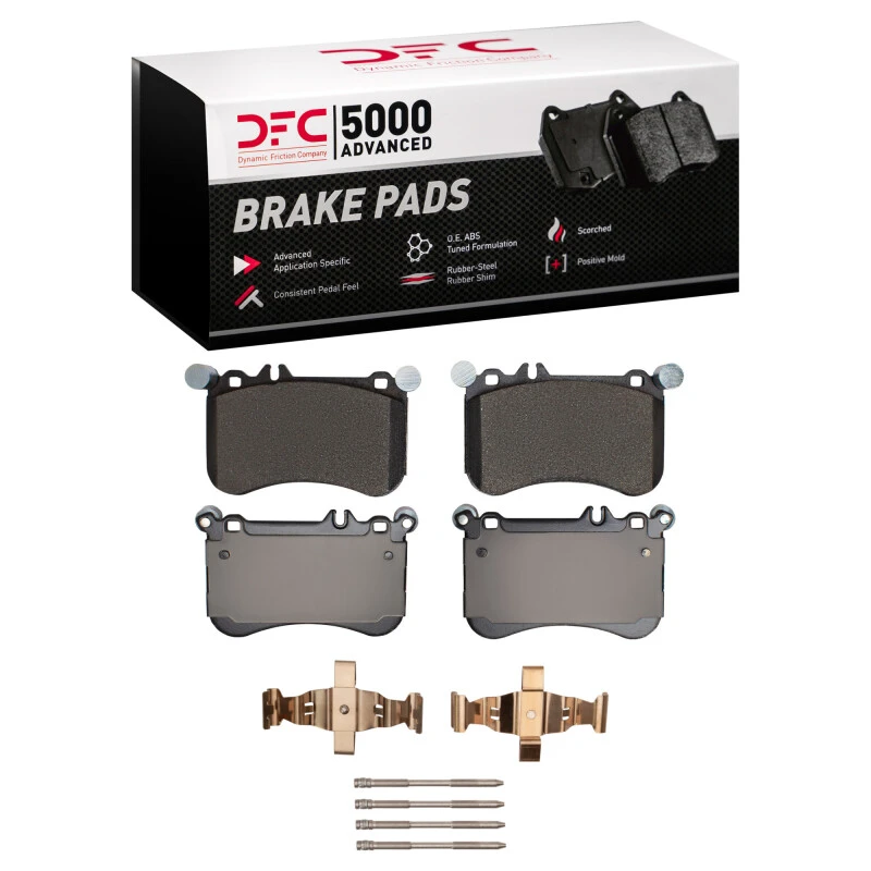 DFC 10-20 Mercedes-Benz SLK55 AMG Front 5000 Advanced Low Metallic Brake Pads and Hardware Kit