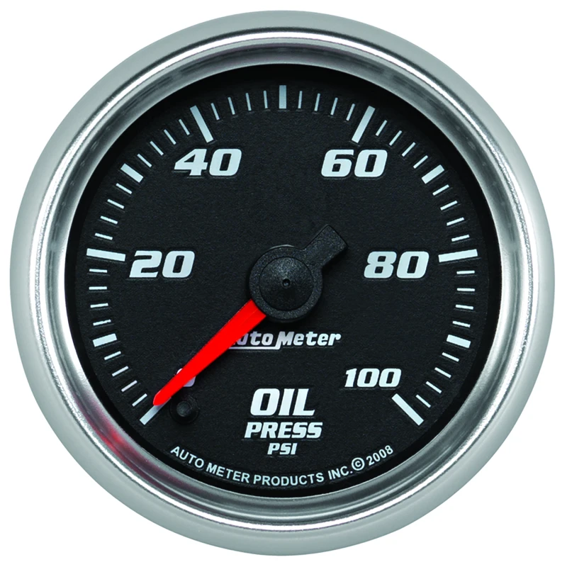 Autometer Pro-Cycle Gauge Oil Pressure 2 1/16in 100psi Digital Stepper Motor Black