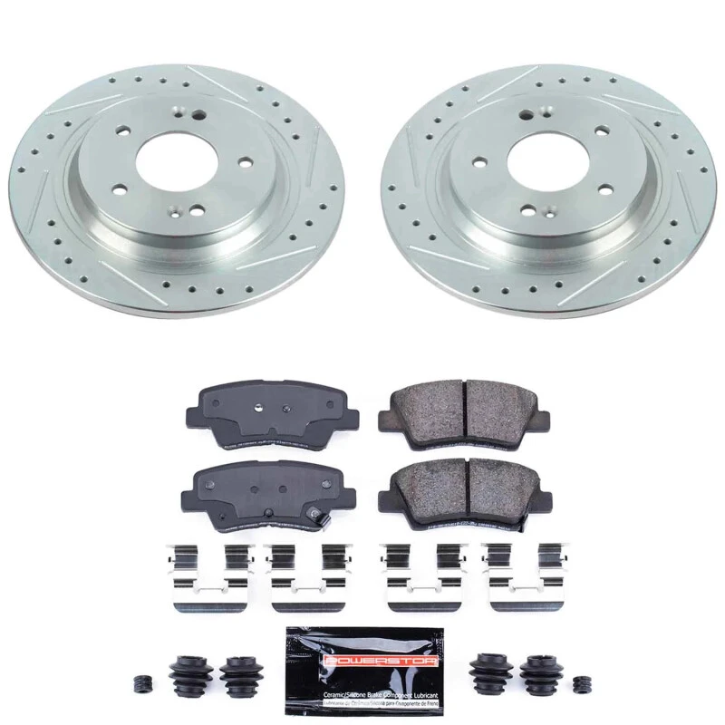 Power Stop 22-23 Hyundai Kona Rear Z23 Evolution Brake Kit