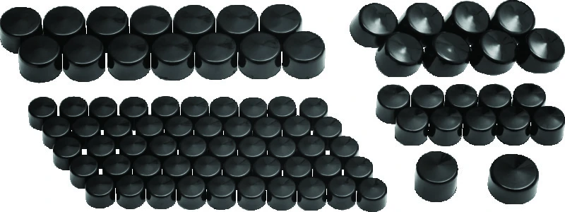 Kuryakyn Kool Kaps Engine Kit für Twin Cam & Evolution Motoren in Glänzend Schwarz