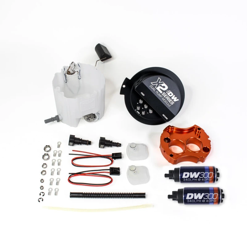 DeatschWerks 10-15 Chevy Camaro LS 3.7 V6/ SS LS3 X2-Serie Kraftstoffpumpenmodul mit 2 DW300s