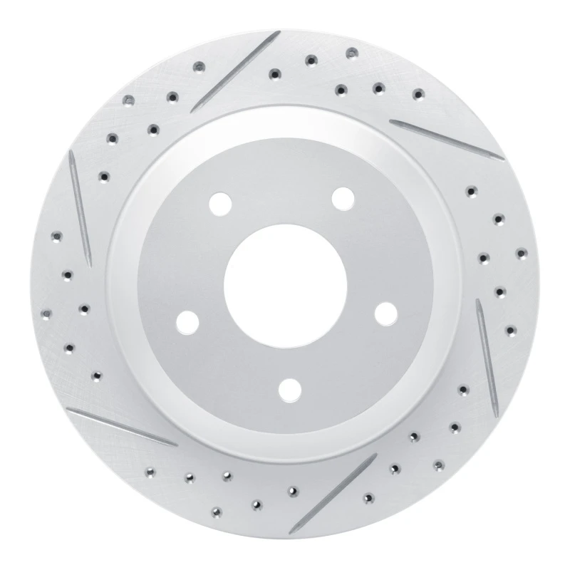 DFC 88-94 Chevrolet Corvette Front Left Drilled & Slotted Geoperformance Rotor