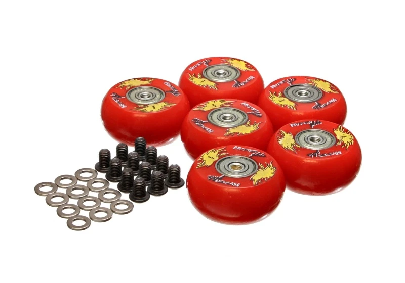 Energy Suspension 2 Zoll / 50 Mm Rad (6 Stück) - Rot