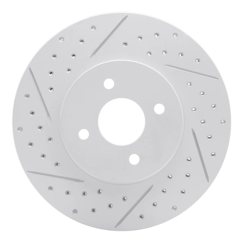 DFC 02-04 Ford Focus Front Left Drilled & Slotted Geoperformance Rotor