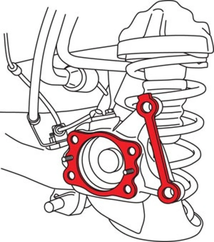 SPC Performance 12-17 Hyundai Accent/Kia Rio Hinterer Toe Shim Set (8)