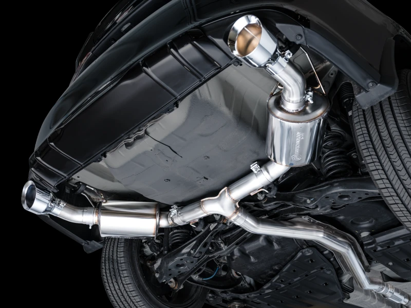 AWE Tuning 22+ Honda Civic Si/Acura Integra Touring Edition Kat-Endschalldämpfer - Doppel Chrom-Silber Spitze