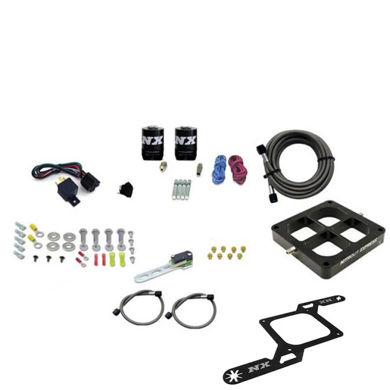 Nitrous Express Dominator Single Entry Billet Crossbar RNC Nitrous Kit (250-750HP) w/o Bottle