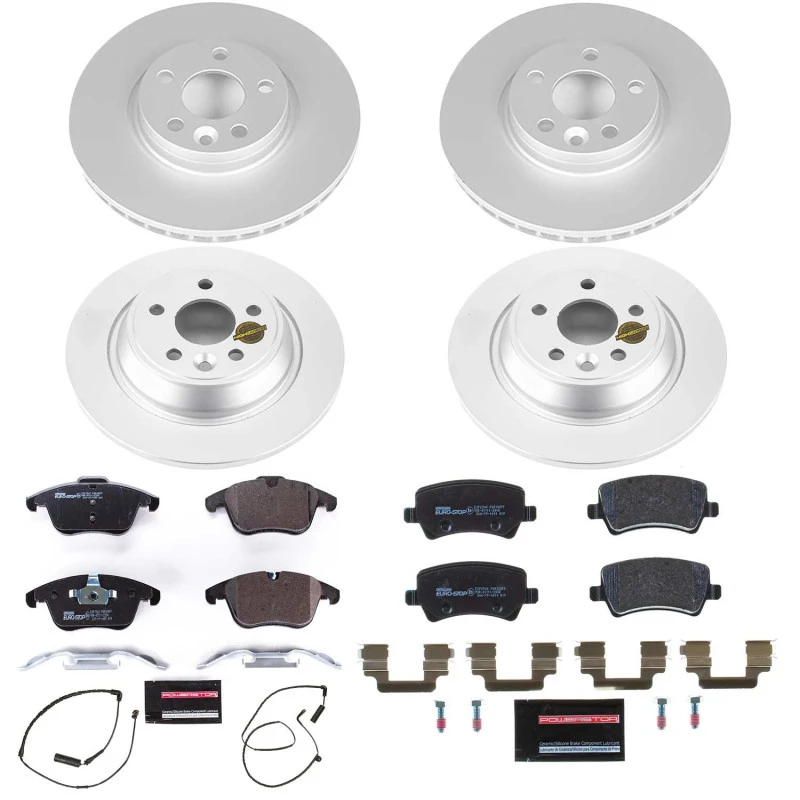Power Stop 12-15 Land Rover Range Rover Evoque Front & Rear Eurostop Brake Kit