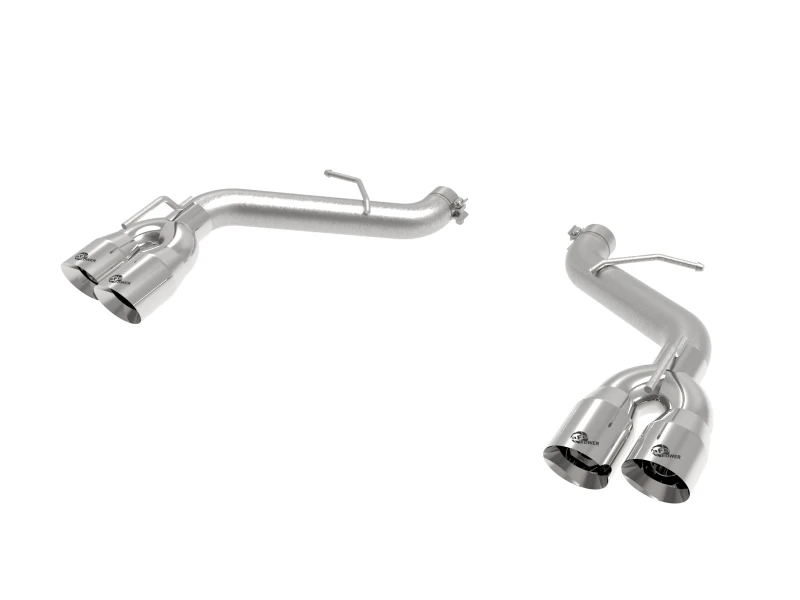 aFe POWER MACH Force-Xp 3in Axle-Back Auspuff 16-20 Chevy Camaro SS V8 6.2L ohne Schalldämpfer - Poliert