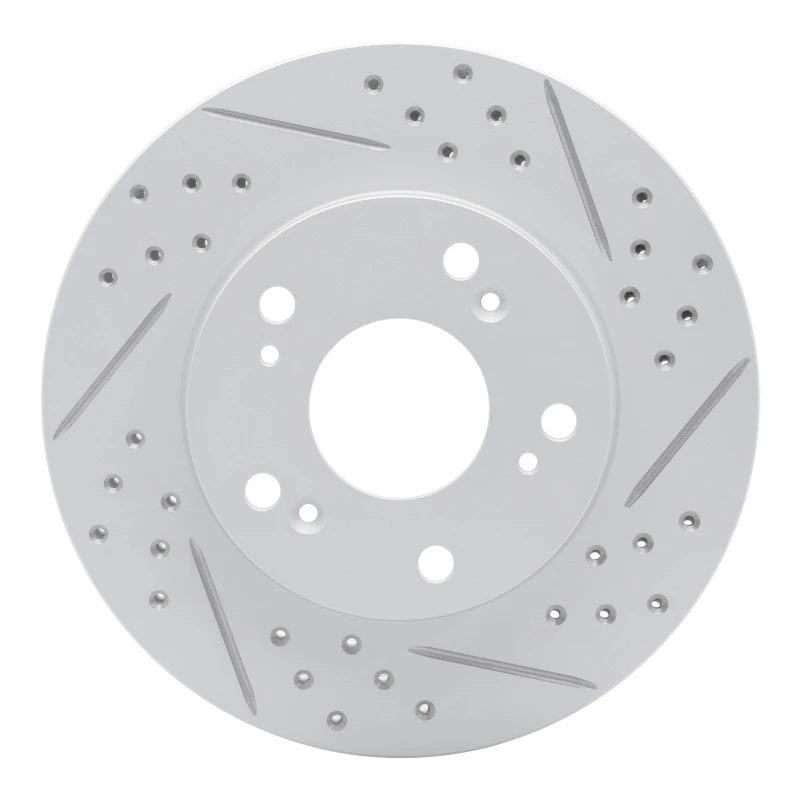 DFC 12-15 Acura Ilx Front Right Drilled & Slotted Geoperformance Rotor
