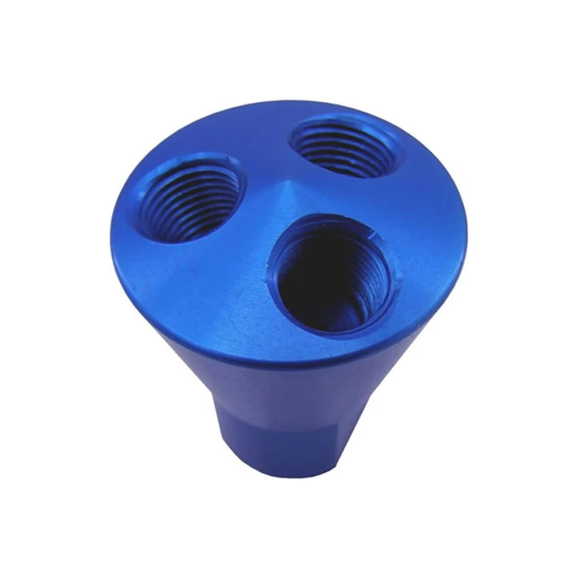 Nitrous Express 3-Port-Showerhead-Verteilungsblock - Blau