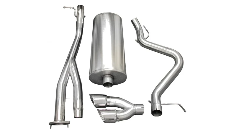 Corsa 2003-2007 Chevrolet Silverado Kurzes Bett SS 6.0L V8 Poliert Sport Cat-Back Auspuff