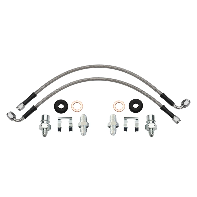 Wilwood flexline kit 16IN. 90 deg -3 male to M10-1.0 BF M10-1.0 banjo