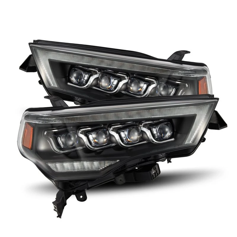 AlphaRex 14-22 Toyota 4Runner (2021 Req. Conv) NOVA LED Projektions-Scheinwerfer Schwarz mit aktiver Licht- und Sequenz-Signalisierung + SB DRL