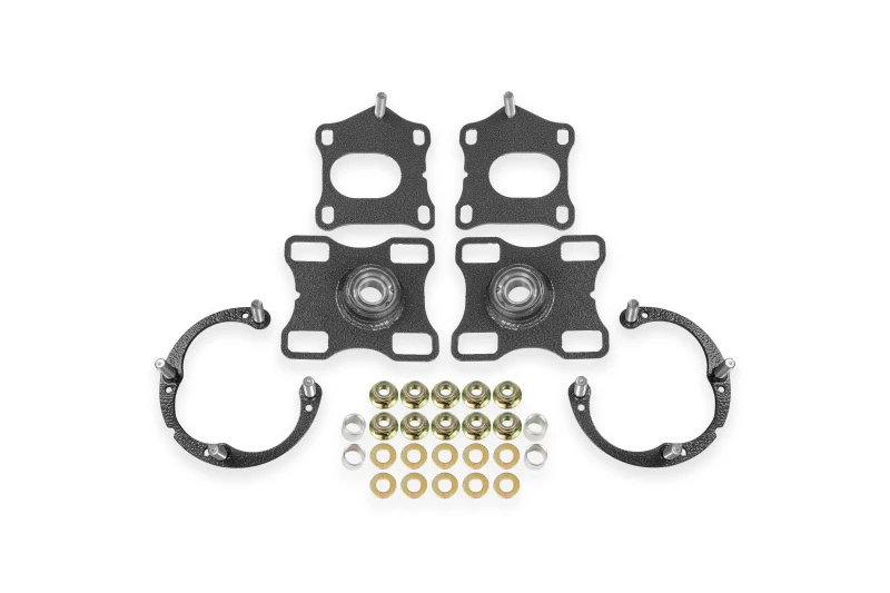 BMR Suspension 11-14 Ford Mustang Caster/Camber Plates - Black Hammertone
