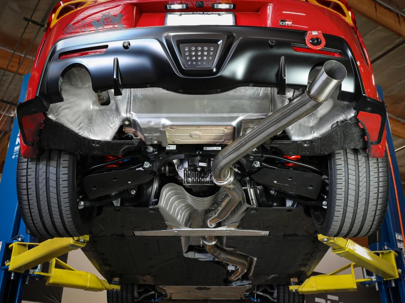 aFe POWER Takeda 2020 Toyota Supra L6-3.0L (t) 3,5 Zoll 304 Edelstahl CB-Auspuff 4 Zoll gebürsteter Finish-Tip