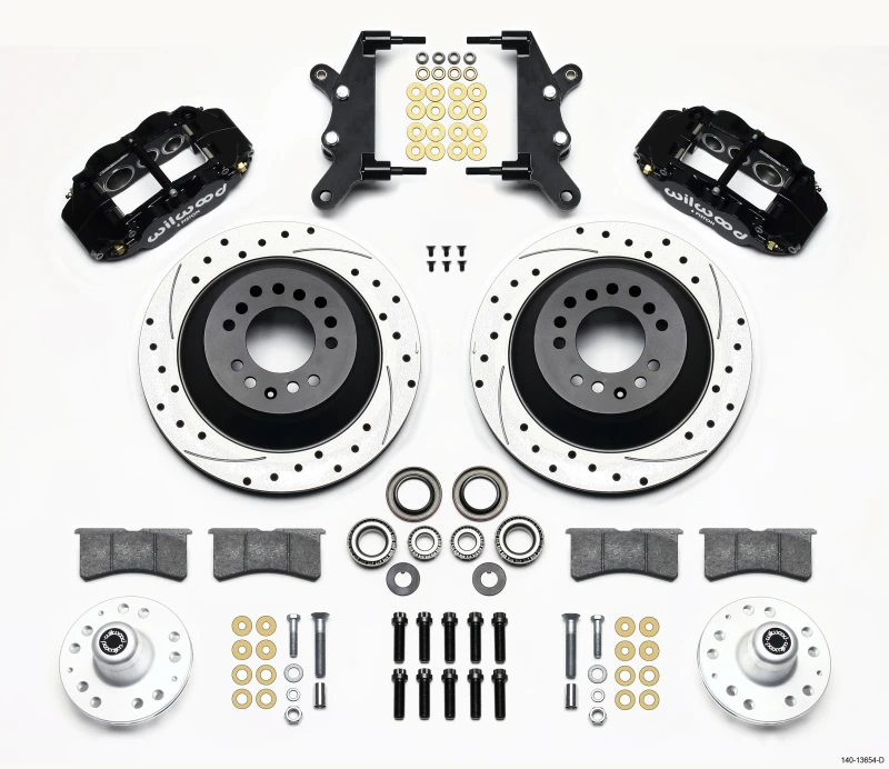Wilwood Narrow Superlite 6R Vorderachse & 1PC Rtr Kit 12,88 Zoll Bohrung 60-68 Ford / Mercury Vollgröße